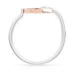 Bague Vesontio 2 ors 750 diamants 0.03 carat - vue 2