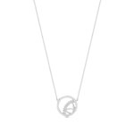 Collier Vesontio or 750 blanc diamant - vue 1