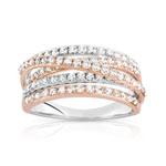 Bague 2 ors 750 diamant - vue 1