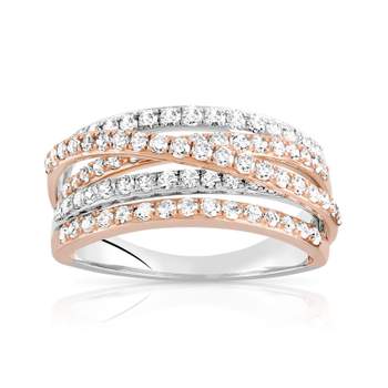 Bague 2 ors 750 diamant