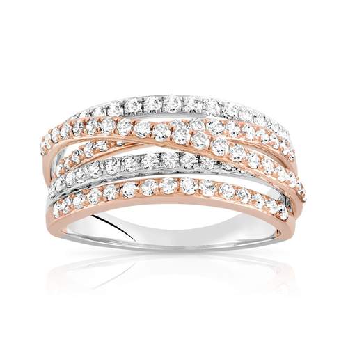 2 gold 750 diamond ring