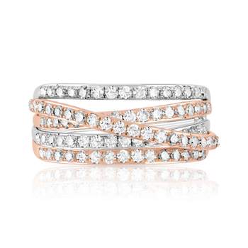 Bague 2 ors 750 diamant