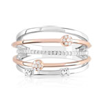 Bague 2 ors 750 diamant - vue 3