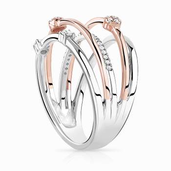 Bague 2 ors 750 diamant