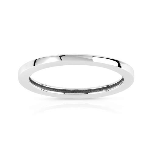 Bague or 750 blanc
