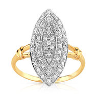 Bague 2 ors 750 diamant