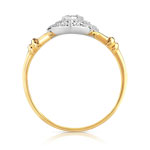 Bague 2 ors 750 marquise diamants - vue 2
