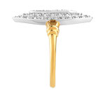 Bague 2 ors 750 marquise diamants - vue D1