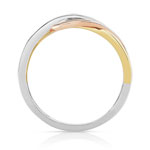 Ring 3 golds 750 interlaced rings - view 2
