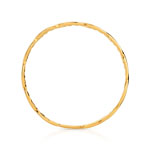 Bague or 750 jaune polie tressée - vue 2