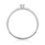 Solitaire goud 750 witte diamant 0,08 karaat - bekijk 2