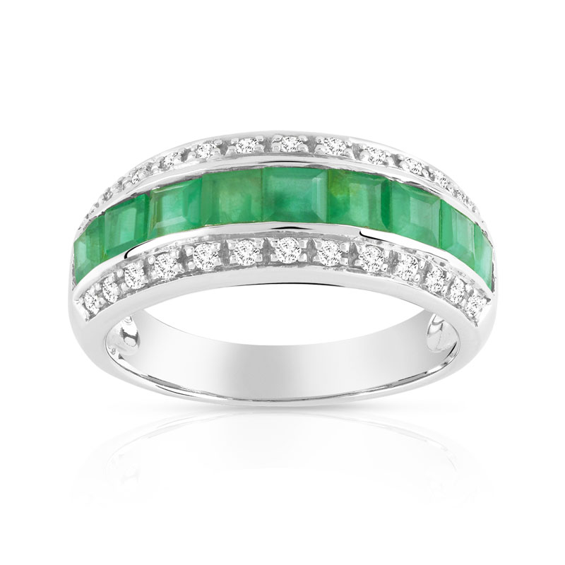 bague or blanc emeraude maty bague or blanc emeraude maty