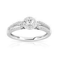 Bague 2 ors 750 diamant