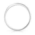 Alliance or 375 blanc diamants 2 mm - vue 2