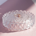 Bague or 375 rose morganite ovale et saphirs roses - vue D3