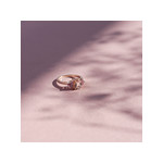 Bague or 375 rose morganite ovale et saphirs roses - vue D4