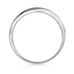 Bague 2 ors 375 double anneau diamants - vue 2