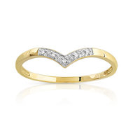 Bague or 375 2 tons diamant