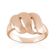 Bague or 375 rose