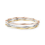 Ensemble 3 bracelets 3 ors 375 torsadés - vue 1