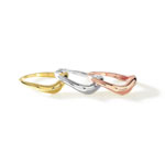 Lot de 3 bagues 3 ors 375 - vue D1