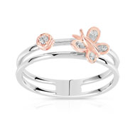 Bague 2 ors 375 diamant