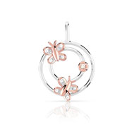 Pendentif 2 ors 375 diamant