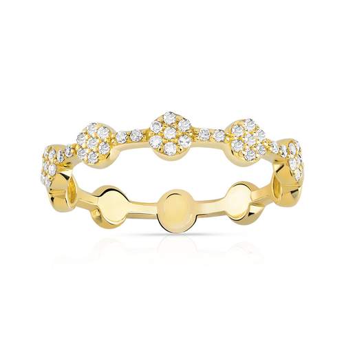 Bague or 375 jaune diamant