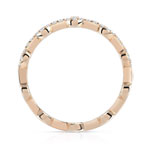 375 rose gold diamond ring - view 2