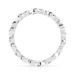 Bague or 375 blanc diamant - vue 2