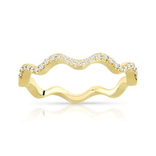 Bague or 375 jaune diamant