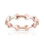 Bague or 375 rose - vue 1