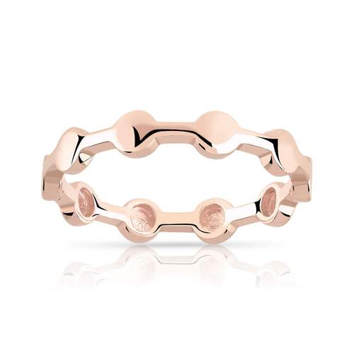 Bague or 375 rose