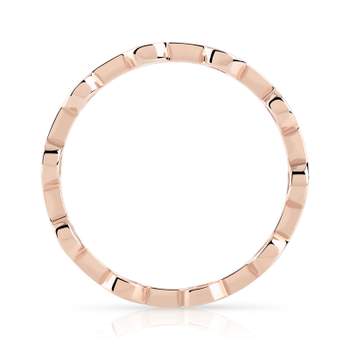 Bague or 375 rose