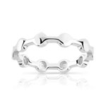 Bague or 375 blanc - vue 1