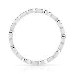 Bague or 375 blanc - vue 2