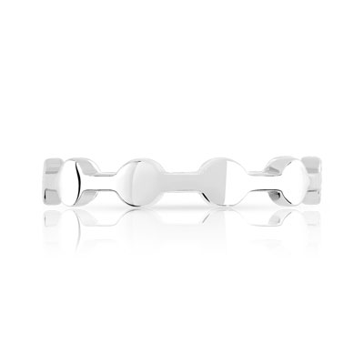 Bague or 375 blanc - vue V3