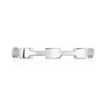 Bague or 375 blanc - vue 3
