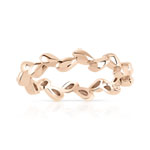 Bague or 375 rose - vue 1