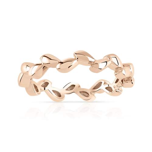Bague or 375 rose