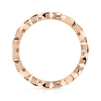 Bague or 375 rose