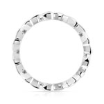 Bague or 375 blanc - vue 2