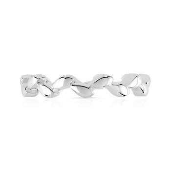 Bague or 375 blanc