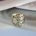 Bague or 375 jaune - vue D4