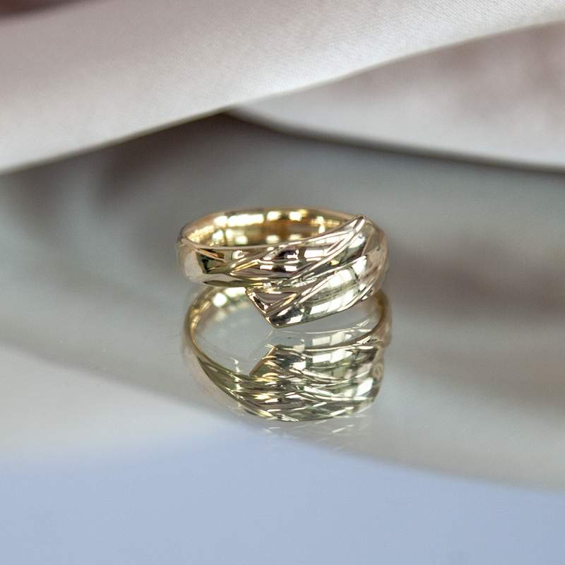 Bague or 375 jaune - vue D4