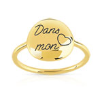 Bague or 375 jaune - vue 1