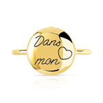 Bague or 375 jaune - vue 3