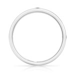 Bague or 375 blanc diamant - vue 2