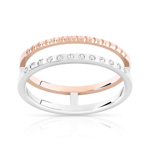 Bague 2 ors 375 diamant