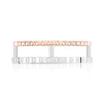 Bague 2 ors 375 diamant - vue 3